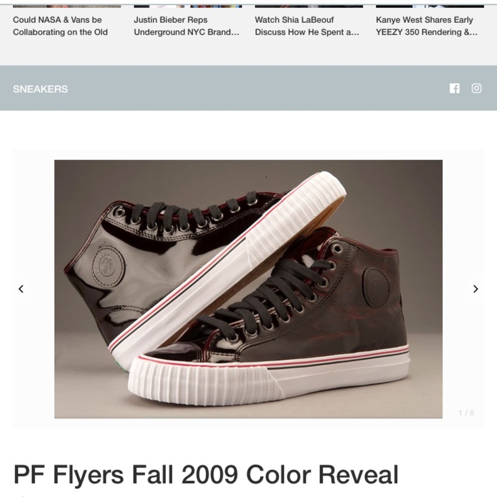 Patent leather PF flyer Hi tops